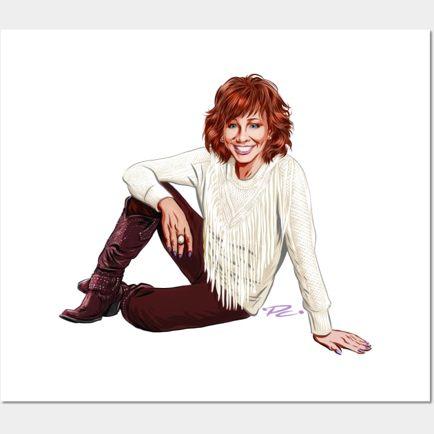 Reba McEntire - An illustration by Paul Cemmick Wall Art by PLAYDIGITAL2020